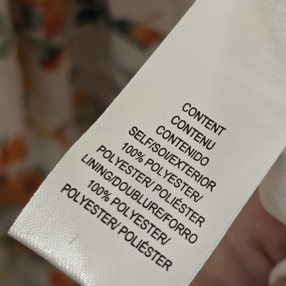 WAYF White And Orange Floral Tiered Ruffle Maxi Skirt Size Small - Picture 7 of 8